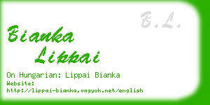 bianka lippai business card